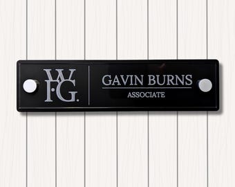 Logo and Name Plate - Door Name Plaque
