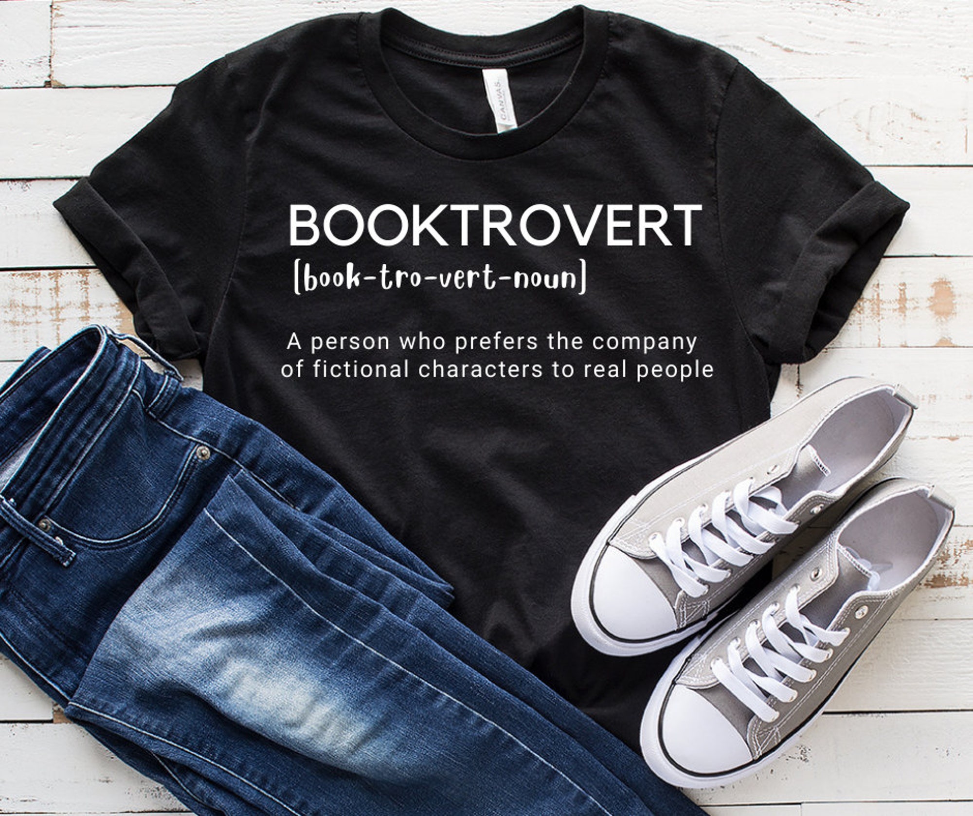 BOOKTROVERT - book lover, book nerd, gift for book lovers