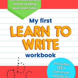 My First Learn to Write Workbook