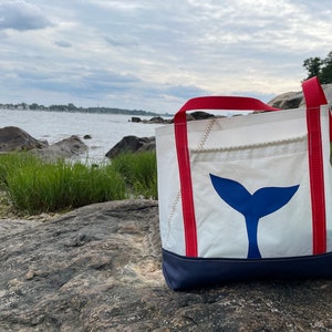 Large Wide Sail Bag made by hand from recycled sails