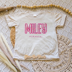 Summer Leopard Name Personalized Oversized Bubble Romper Bodysuit, Baby/Toddler/Kid Custom Baggy Romper, Pink Cheetah, CPSC Compliant immagine 2