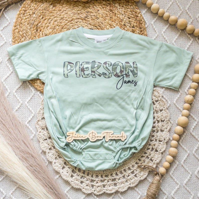 Mono corto o camiseta infantil con estampado de camuflaje de patos. imagen 13
