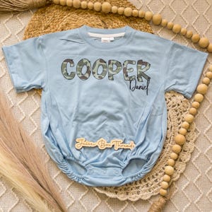 Mono corto o camiseta infantil con estampado de camuflaje de patos. imagen 12