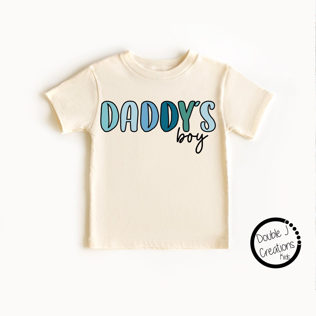Dada's/daddys Boy Blue Bubble Letters Infant/baby/toddler Etsy