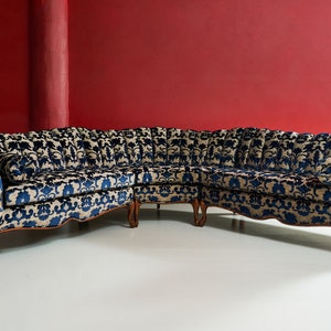 CUSTOM 1950’s Highback Channel Victorian 3 Piece Sectional