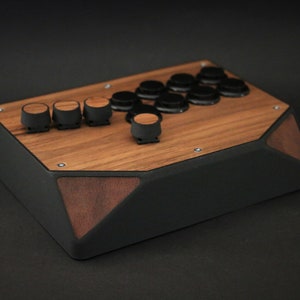 Retro lever-less arcade controller.