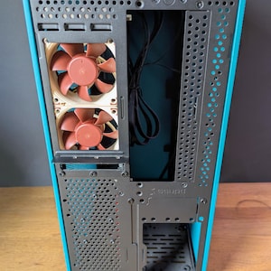 FANUP Dual 60mm fan adapter compatible with Meshroom and Meshlicious ITX case.