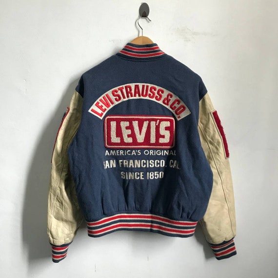 LEVIS Big Logo Varsity Jacket - Etsy