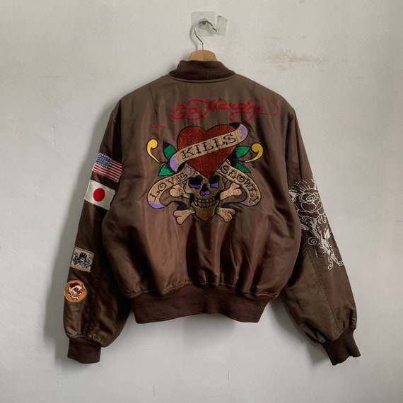 Vintage Rare Bomber Jacket Ed Hardy by 