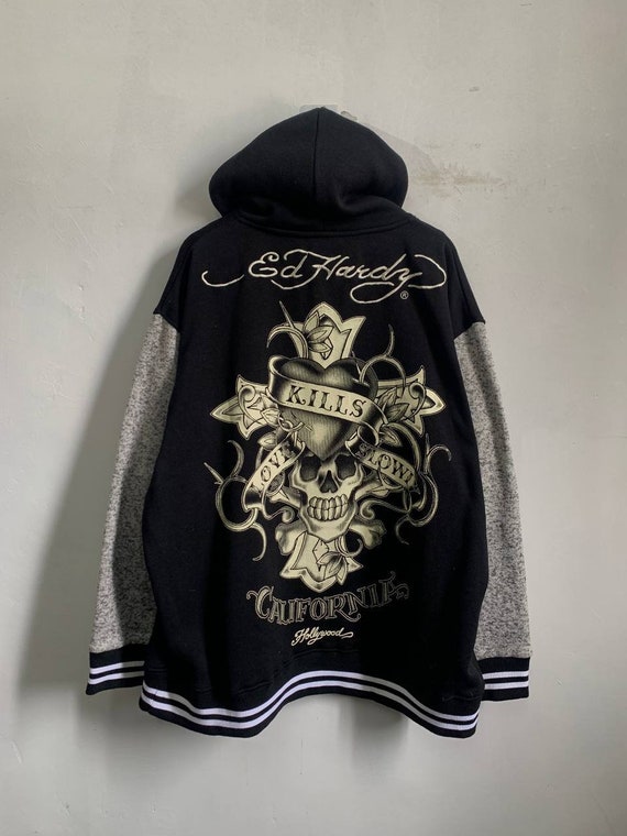 Ed hardy varsity jacket sale