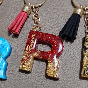Personalized Resin Keychain - Etsy