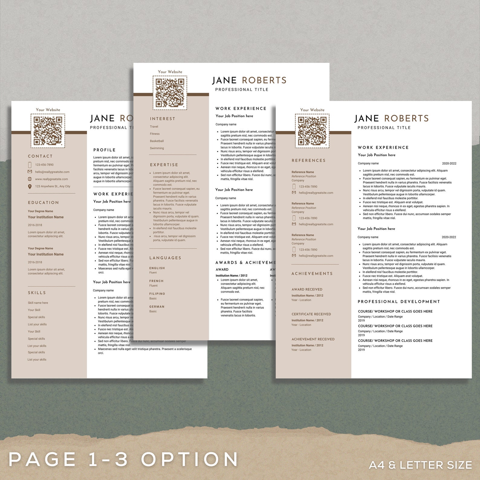 Modern Resume Template QR Code - Il 1588xN.4996958248 Kepn