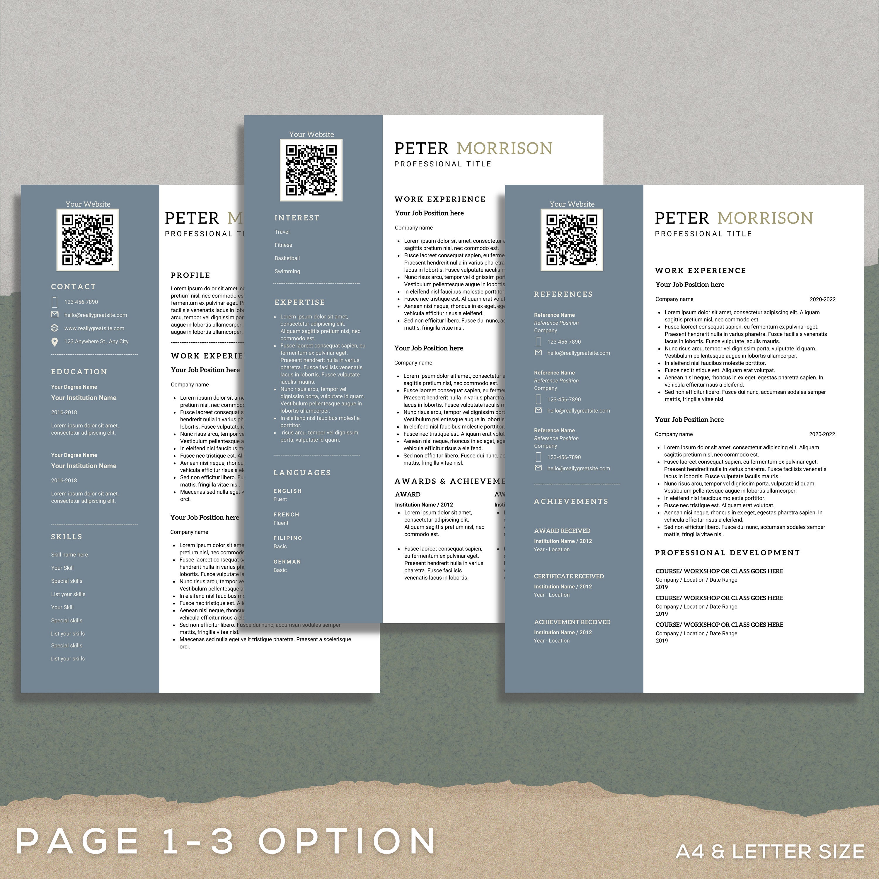 Simple Resume Template QR Code - Il Fullxfull.5045175363 Fgqj