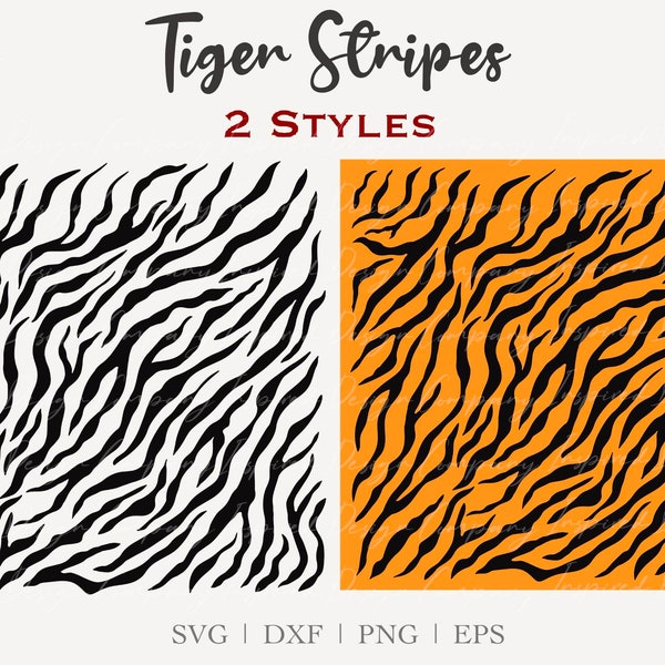 Tiger Stripes SVG, Tiger Pattern svg, Bengal Tiger Pattern svg, Animal Print SVG, tiger pattern clipart, cut file svg dxf png eps