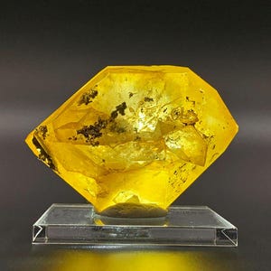 Iron Oxide Herkimer Diamond Quartz Crystal w/Hydrocarbon, Double Terminated (HD40)