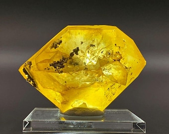 Iron Oxide Herkimer Diamond Quartz Crystal w/Hydrocarbon, Double Terminated (HD40)