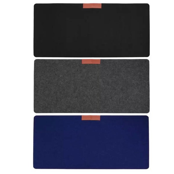 Grand tapis de bureau d’ordinateur de bureau clavier de table moderne, tapis de bureau d’ordinateur portable en feutre de laine, tapis de souris de joueur, 700 * 330mm