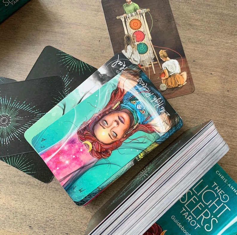 Tarot Deck Light Seers Tarot Cards Deck 78 Cards Tarot Etsy