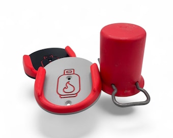 Opbergrek voor gasflesdop | BBQ-accessoires | Camperaccessoires | Kamperen | Dopopslag | Propaangas