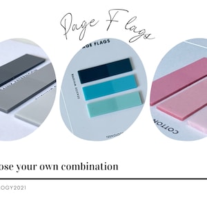 Page flags, Index page markers, colour match a book, Stocking filler, Planner flags, Annotation tabs, Aesthetic sticky notes, highlighter