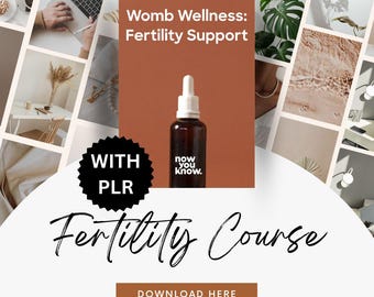 Womb Wellness Tincture DIY Guide – Natural Hormone Balance + Fertility Support (Instant Download)