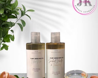 Aceite corporal hidratante para hombres: con infusión de hierbas, vainilla ahumada y madera de teca