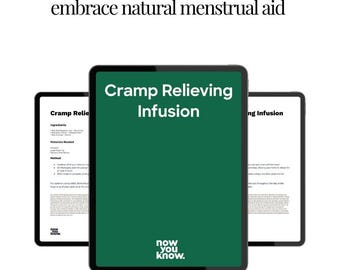 Cramp Relief Herbal Infusion Guide – Natural Period Comfort + Soothing Recipes (Instant PDF)