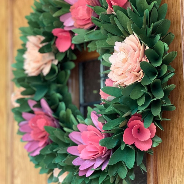 Spring Floral Door Wreath | Easter Door Wreath | Spring Wreath Décor| Door Décor | Spring Door Garland | Door Decorations | Easter Wreath