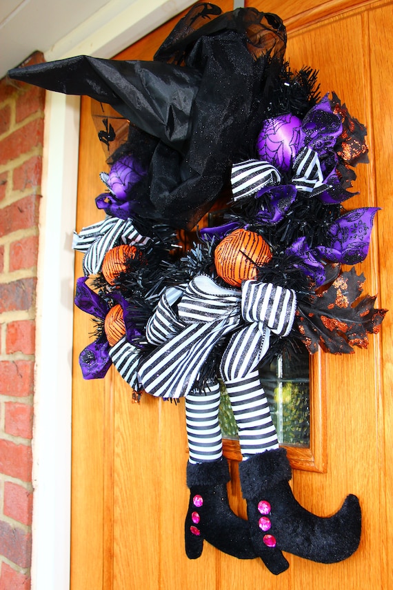45cm Halloween Black Garland Pumpkin Ornament Colorful Ball