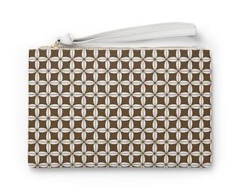 Women's Soft Luxury Design Faux Leather Clutch Bag