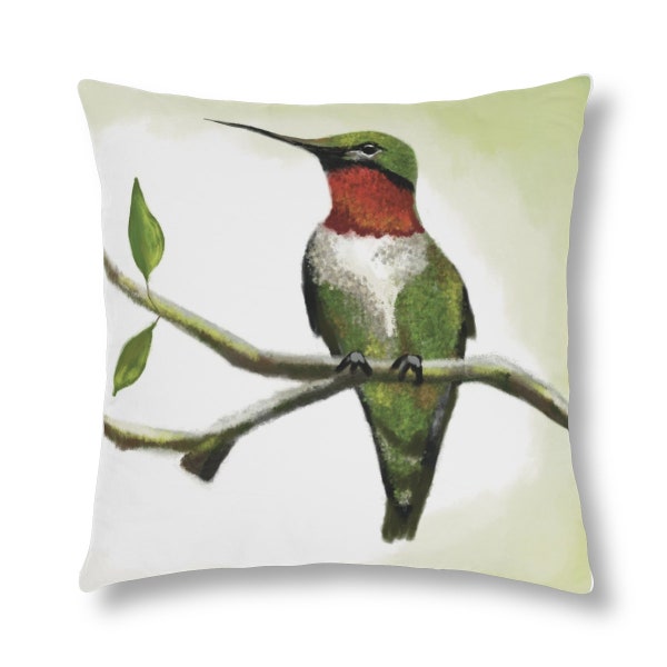 Waterproof Hummingbird Pillows great for indoor or outdoor decor