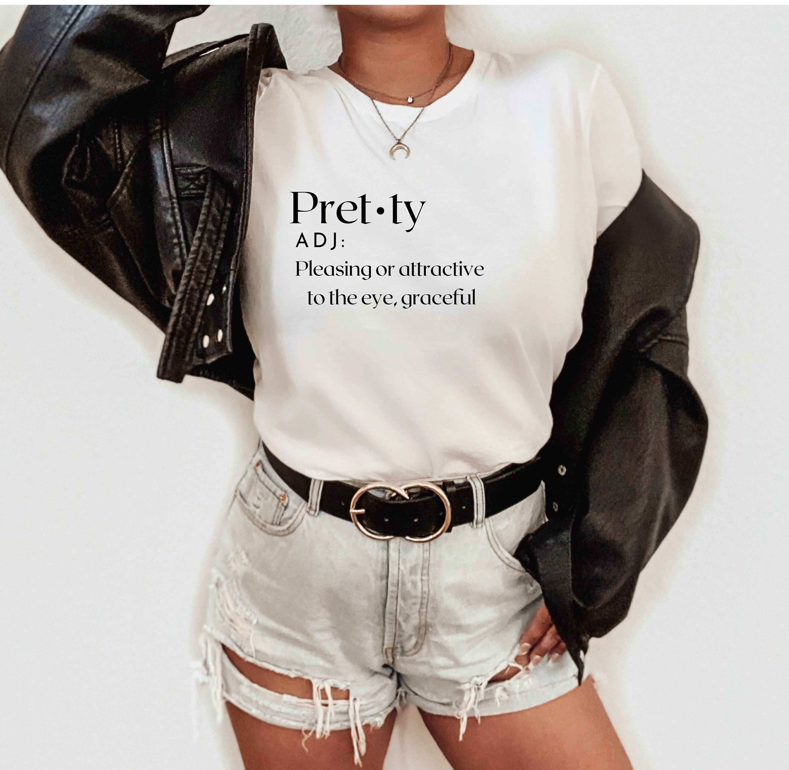 Pretty Definition T-shirt Pleasing or Attractive to the Eye - Etsy