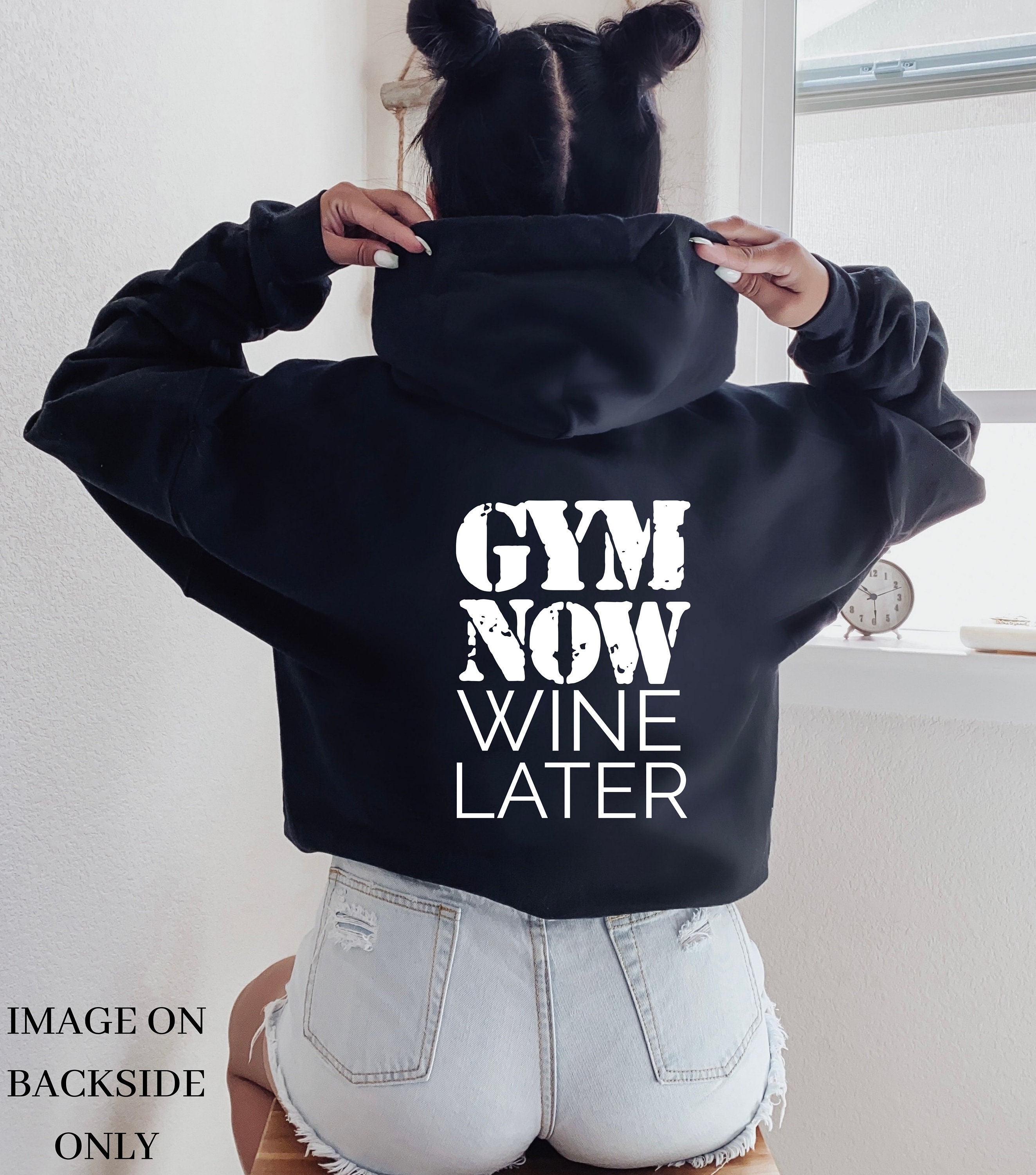 Hoodie With Sayings on Back Workout Hoodie Cute Workout - Etsy