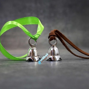 12 Mini Indian Silver Brass Craft Bells, Christmas Decoration Hanging Bells, Do it yourself Crafting Supplies, Wedding Favors