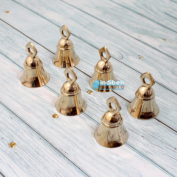 TINY Bells-10 Gold Painted Iron and Brass Tinkling Tiny Cow Bells, so  Adorable for Crafts, Doll House, Fairy Garden, Gift Wrapping, Jewelry 
