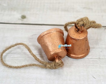 Campanelle Rustiche In Metallo Vintage – Fatte A Mano In India – Ideali Per Ghirlande, Decorazioni Natalizie E Artigianato (Piccole)