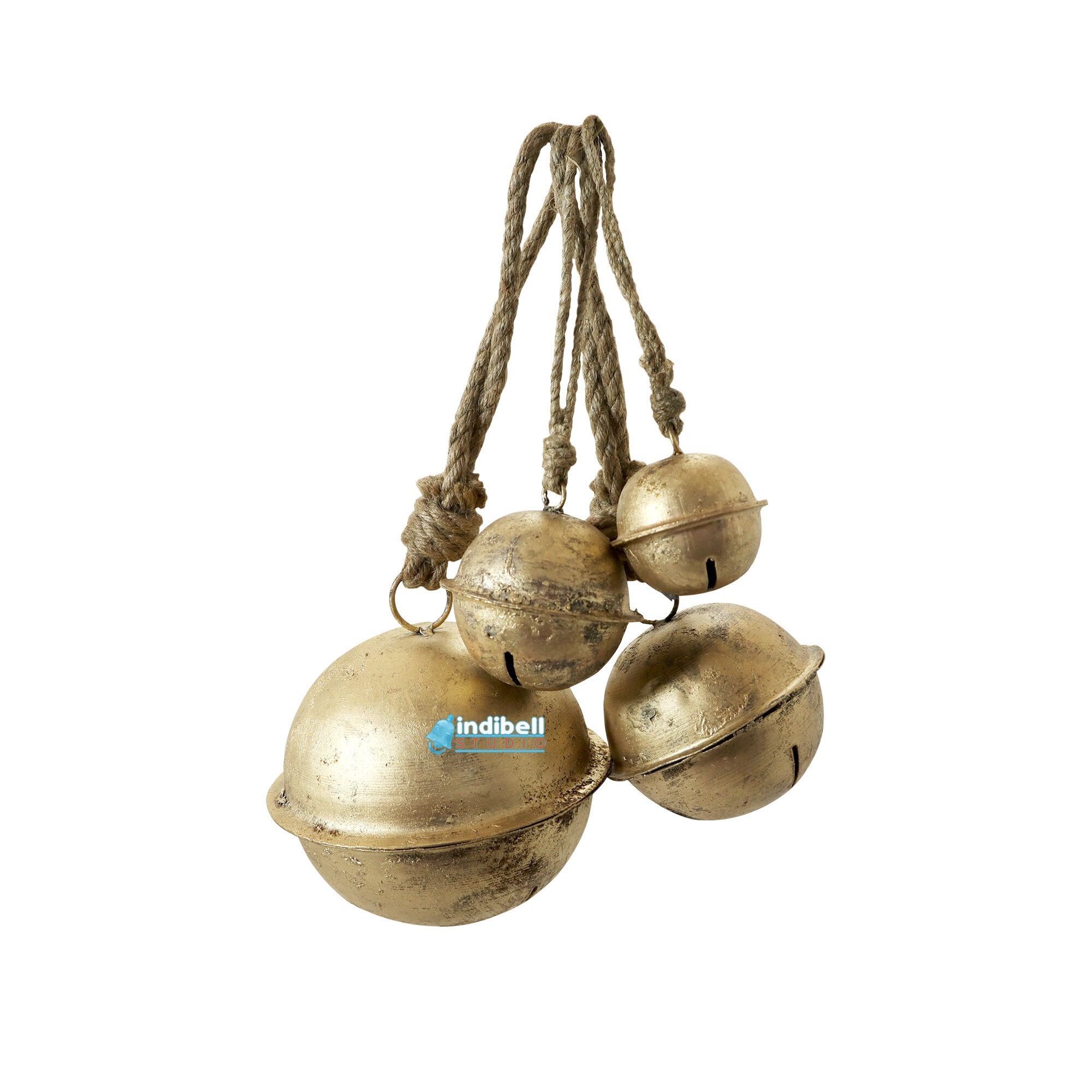 Jingle Bells Round Bell Vintage Bronze Bells Chram Bells With Loop Metal  Bell FOR Cat Collar Jewelry Design Christmas Gift-30pcs 