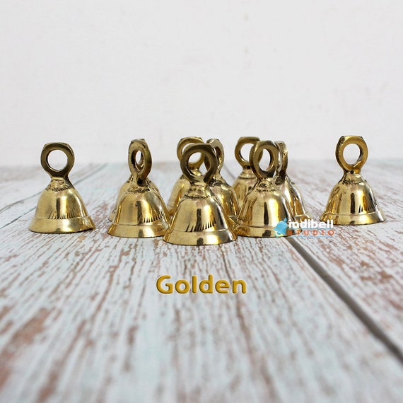 Assorted Mini Brass Bells For Craft Ideas, Mix Golden Silver Rose Gold –  IndiBellStudio