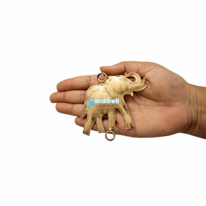 Rustikaler indischer Elefant Metallausschnitte Do it yourself-Windspiele formen Charme, Bastelbedarf für handgefertigte Wohndekorprojekte
