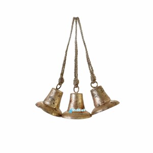 10 CLASSIC Vintage Christmas Rustic Metal Bells, Home Garden Front Door ...