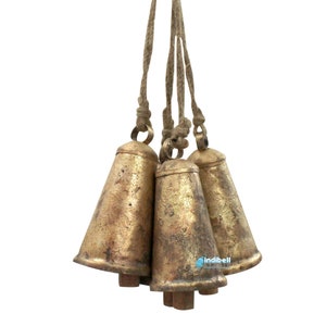 These Indian Cow Bells are very appropriate for farmhouse theme or country theme Christmas decoration.