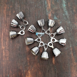 Wedding table decor silver brass bells wedding favors, 10 home decor antique bells for craft