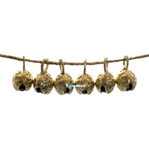 Craft Beads Mini Jingle Bells Pet Charm, Tiny Small Brass Metal Round ...