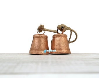 Campanelle Rustiche In Metallo Vintage – Fatte A Mano In India – Ideali Per Ghirlande, Decorazioni Natalizie E Artigianato (Piccole)