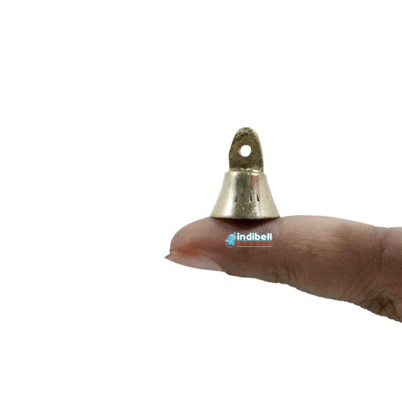 50 Campanelline Dorate In Metallo Da 20 Mm, Con Passante, Per Artigianato, Decorazioni E Progetti Fai-da-te