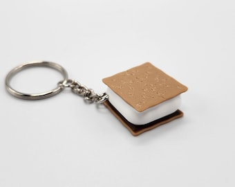 S'mores Keychain Charm