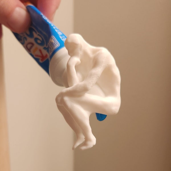 The "Pooper" | Thinker-Themed Toothpaste Cap
