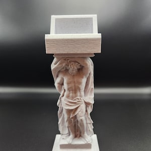 Soporte para teléfono / Estatua de la mitología griega Atlas