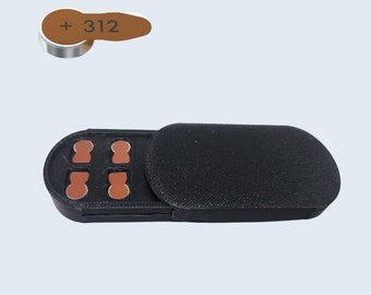 Typ 312 Braune Hörgerätebatterie Hülle