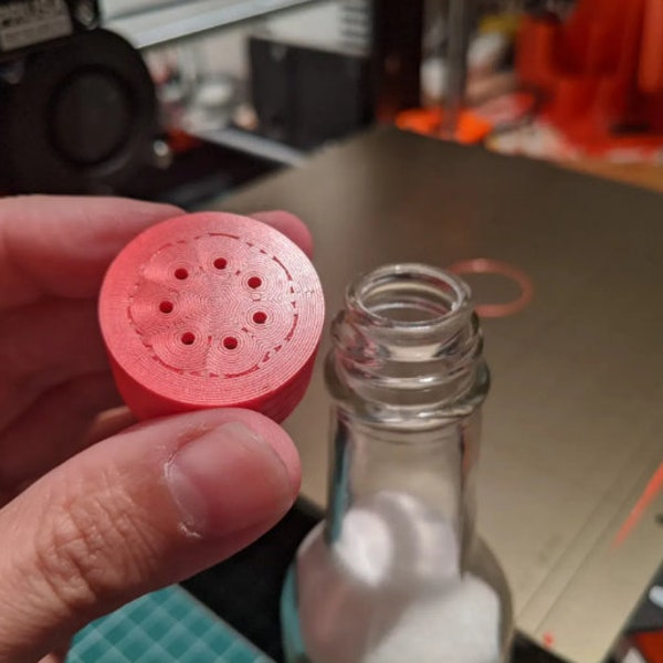 Salt Shaker Lid for Hot Sauce Bottles